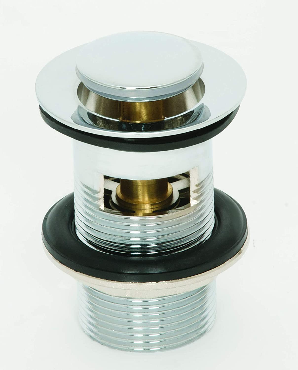 Trisen TW001 Klik-Klak Slotted Basin Waste Plug Top Chrome