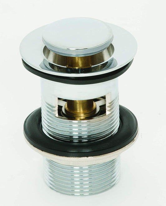 Trisen TW001 Klik-Klak Slotted Basin Waste Plug Top Chrome