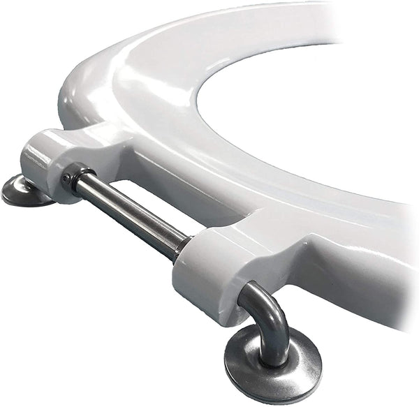 Celmac Crescent Adult A Toilet Seat with Stainless Steel Hinges