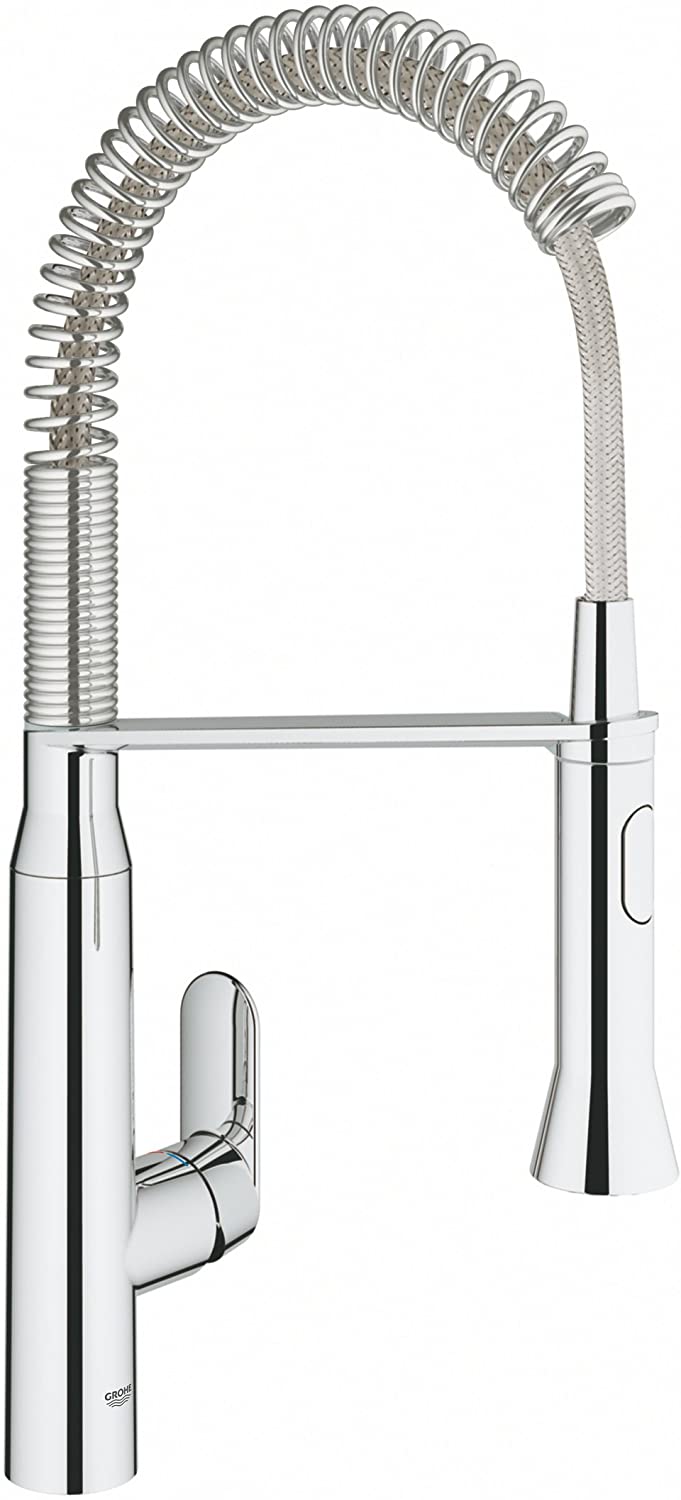 GROHE 30311DC0 Single-Lever Essence Kitchen Tap with Electronic Foot Control - Stainless Steel