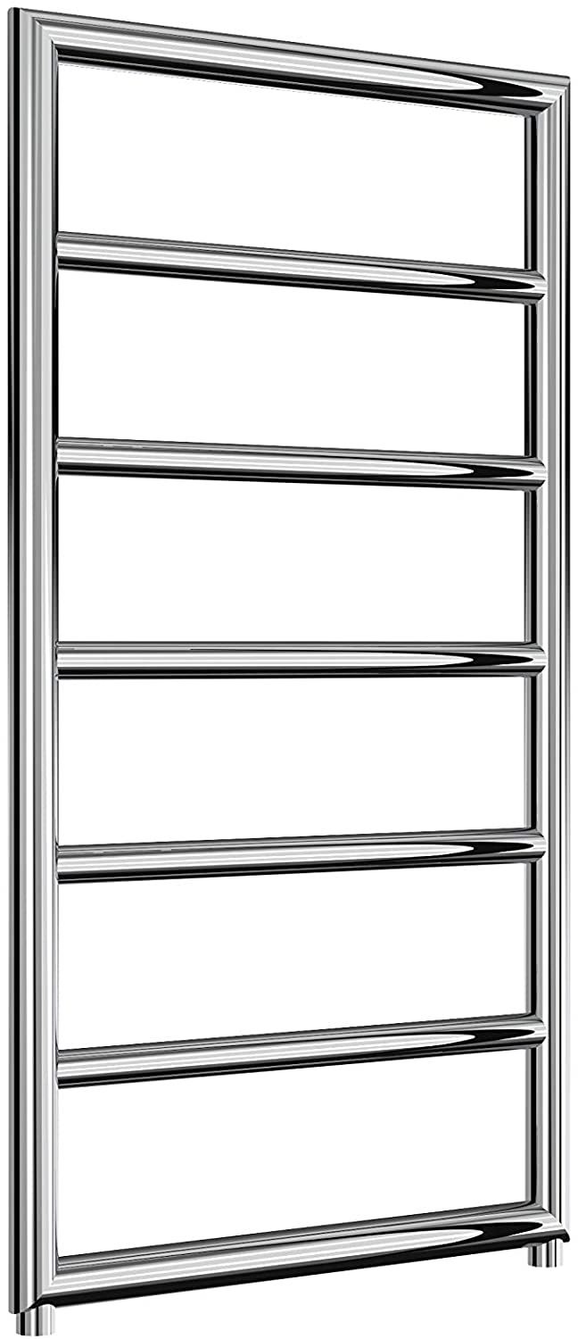 Reina Nardo Steel Chrome Designer Towel Radiator 813mm x 450mm - Central Heating
