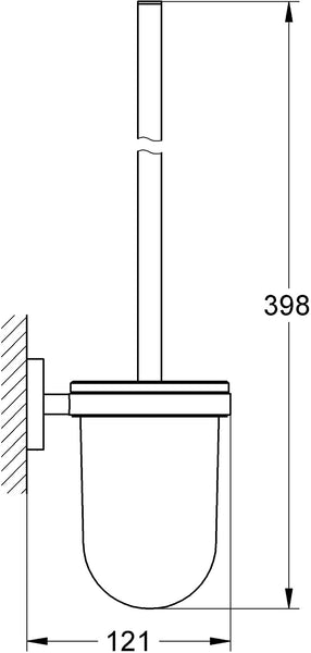 GROHE Essentials Toilet Brush Holder Silver