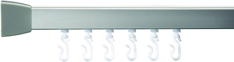 Croydex Profile 800 Straight Rail 915mm-Silver, Stainless-Steel, Silver, 70x16x6.2 cm