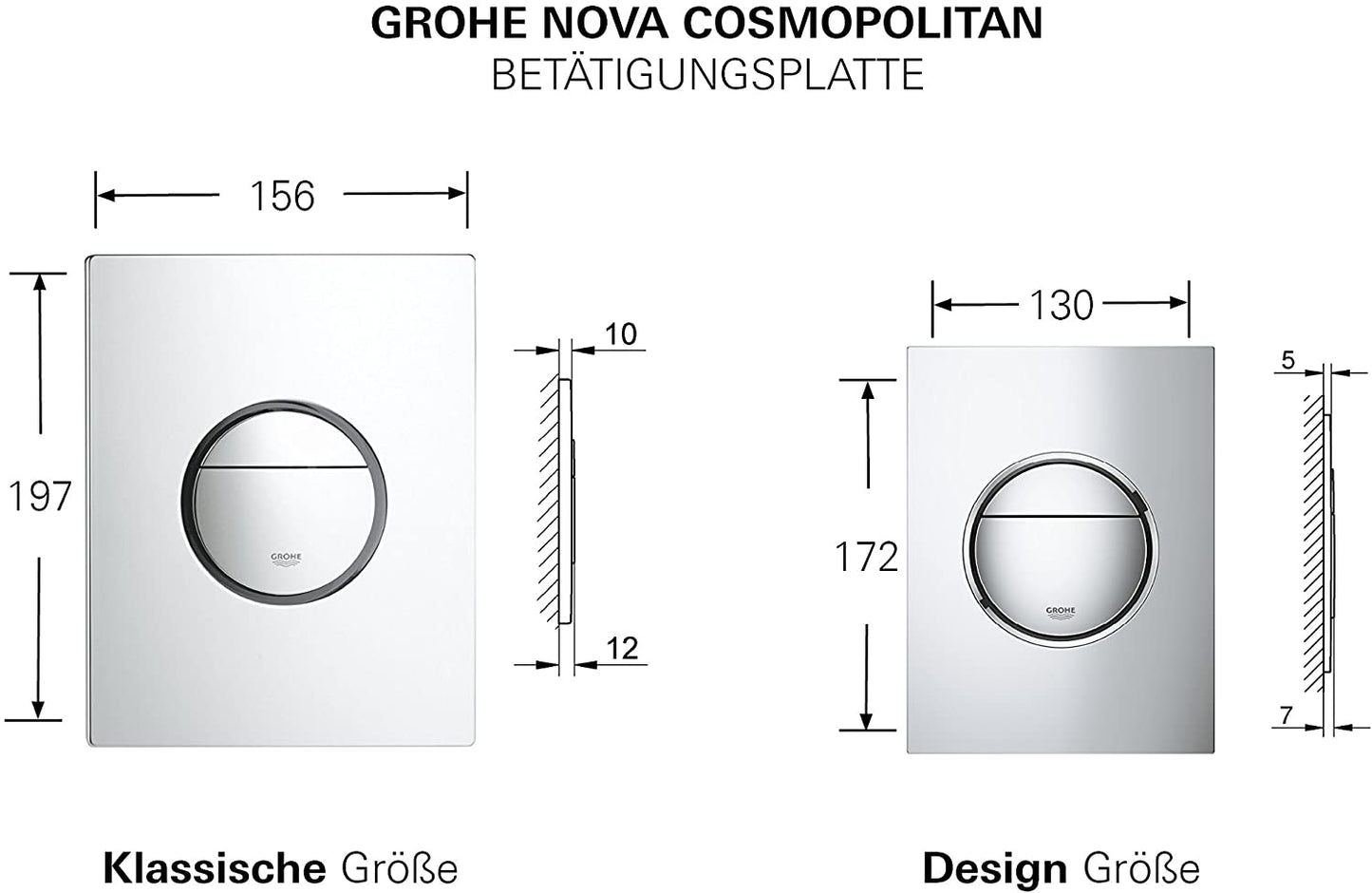 Grohe Nova Cosmopolitan Cover Plate 38765000