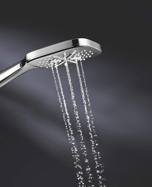 Grohe Rainshower 130 SmartActive Cube 26582000 Shower Head 3 Jet Types Chrome