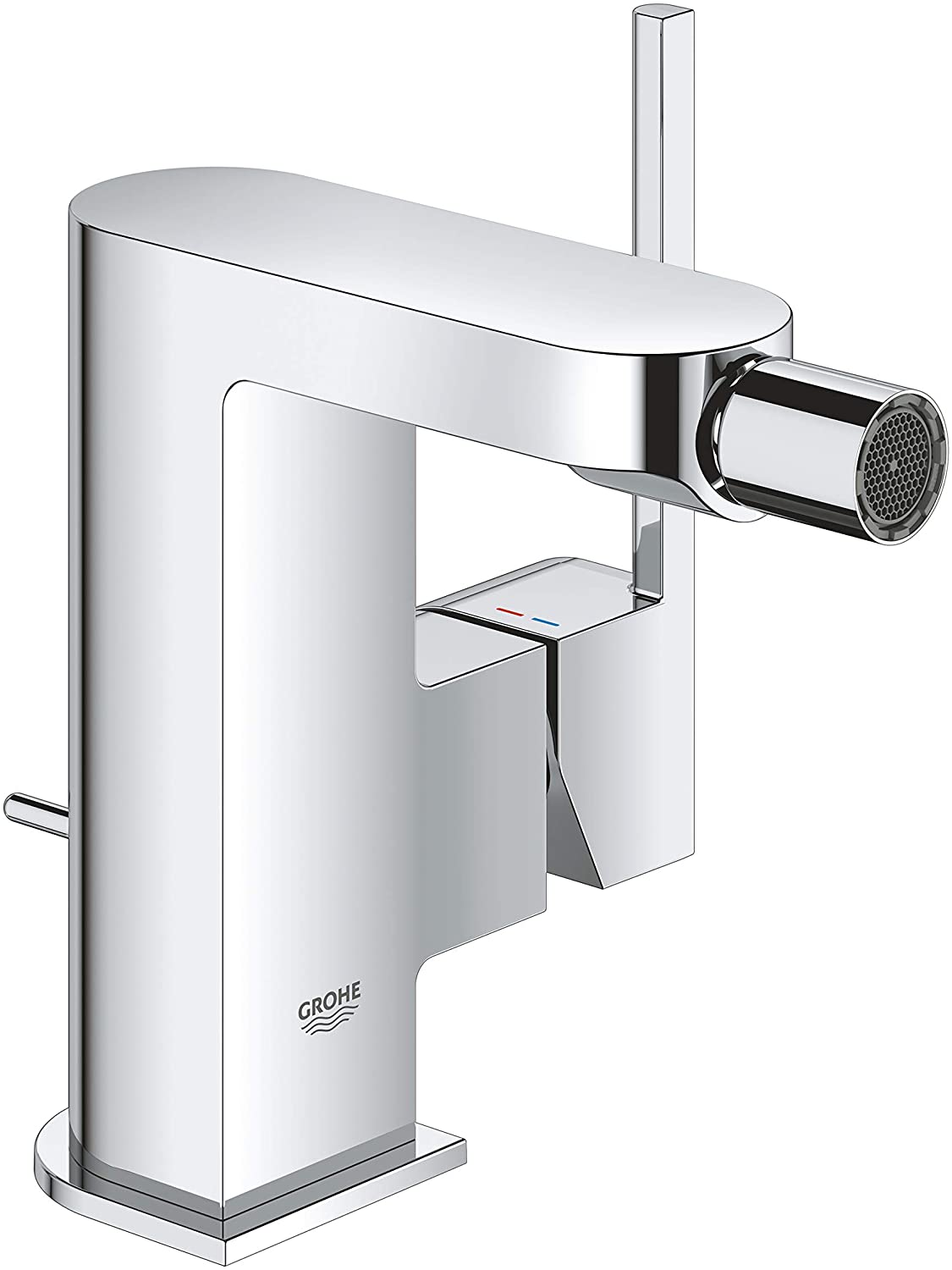 GROHE Plus one-hand bidet mixer, DN 15, with pop-up waste, colour: super steel - 33241DC3