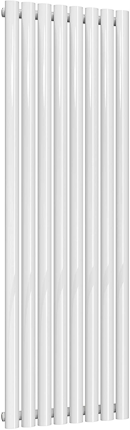 Reina Neva Steel White Vertical Designer Radiator 1500mm x 472mm Single Panel