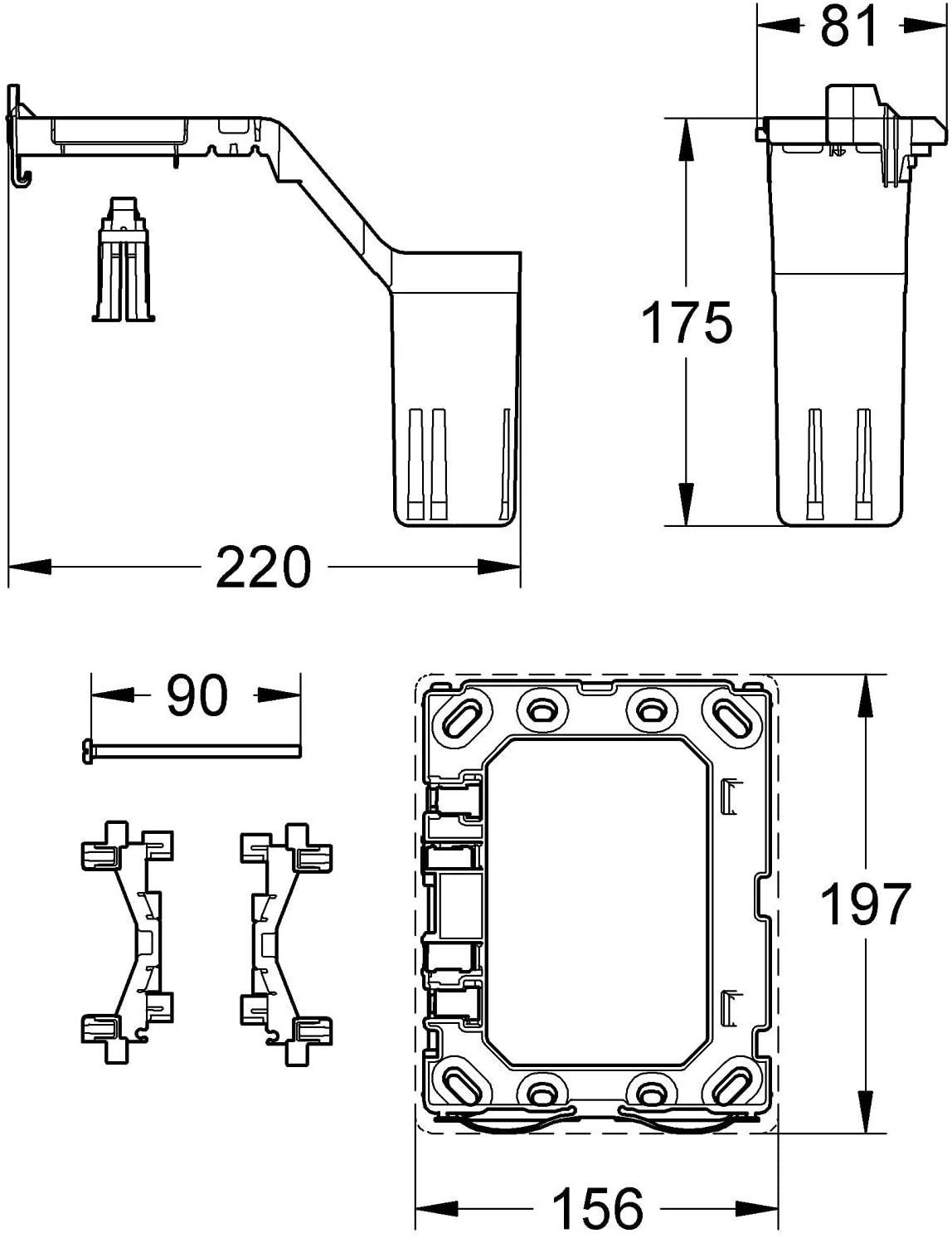 GROHE 38796000 | Fresh Retro-Fit Set
