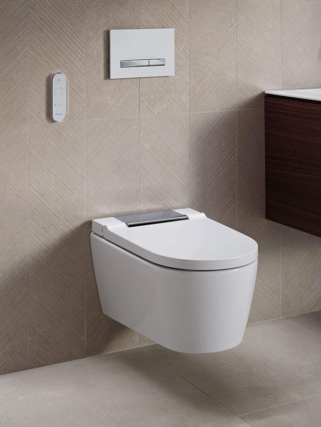 Geberit actuating plate Sigma50 for 2-volume flushing, colour: deep black RAL 9005-115.788.DW.2