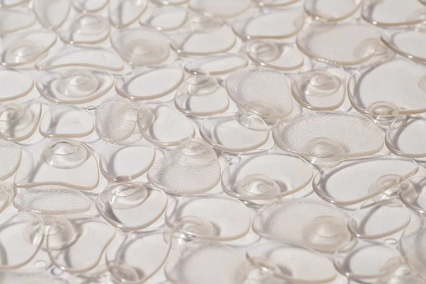 Croydex Pebbles Non- Phthalate PVC Bath Mat, Clear, 700 x 350mm