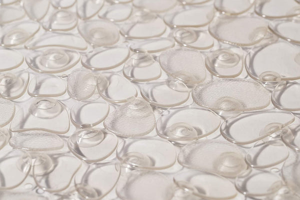 Croydex Pebbles Non- Phthalate PVC Bath Mat, Clear, 700 x 350mm