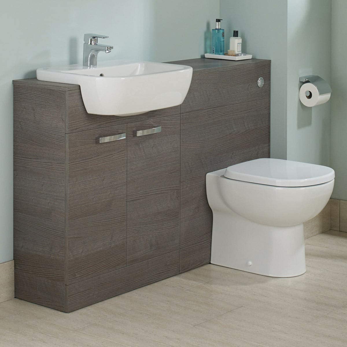 Ideal Standard E3245 Tempo 650 x 300mm Semi Countertop Basin Unit With 2 Doors