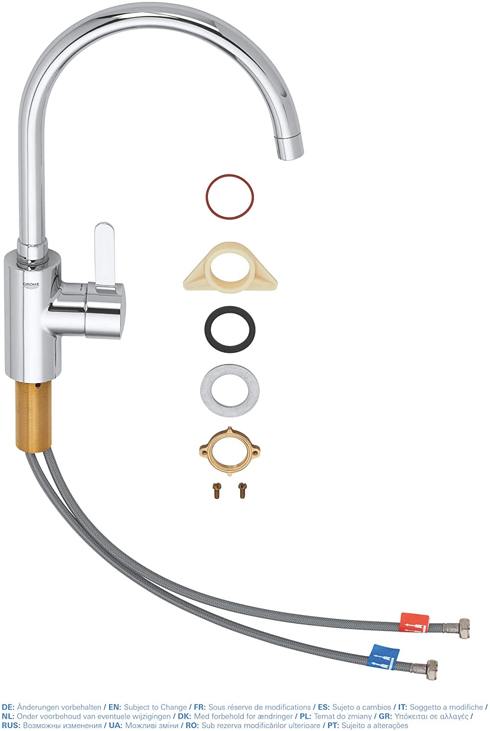 Grohe Eurosmart Cosmopolitan DN 15 Single-Lever Sink Mixer Tap