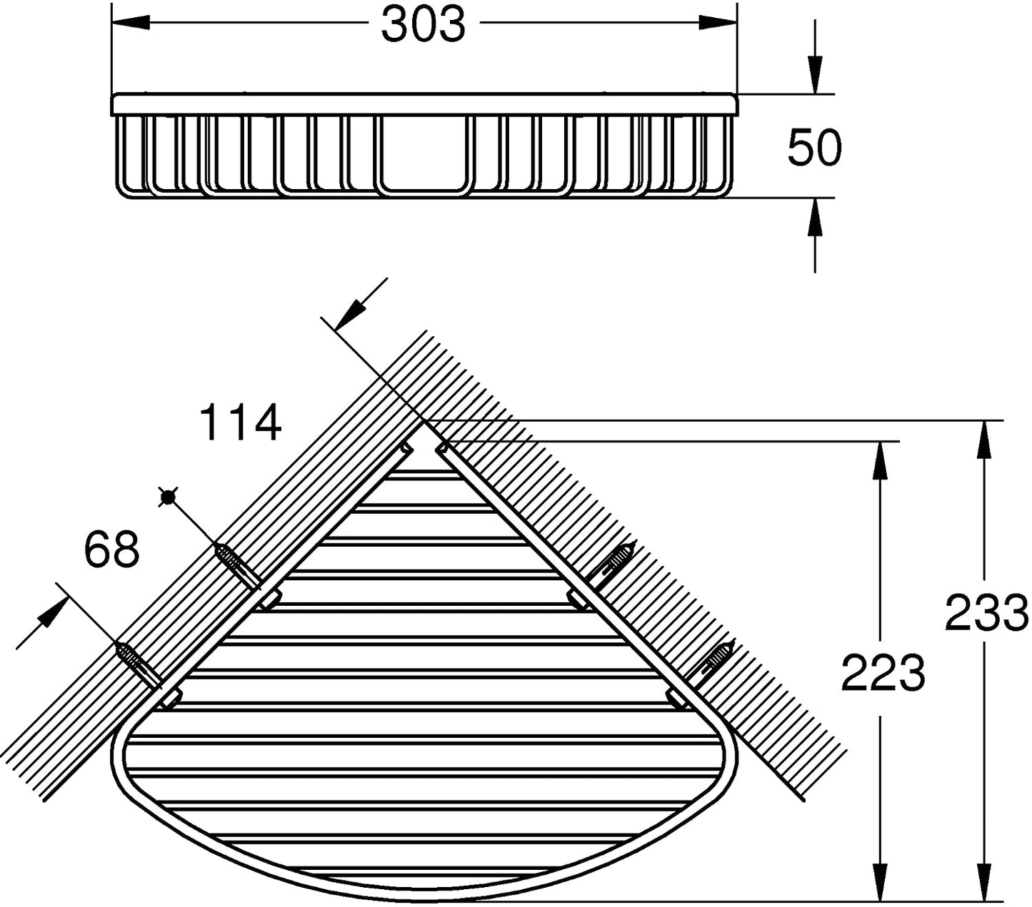Grohe Construction Cosmopolitan Filing Basket