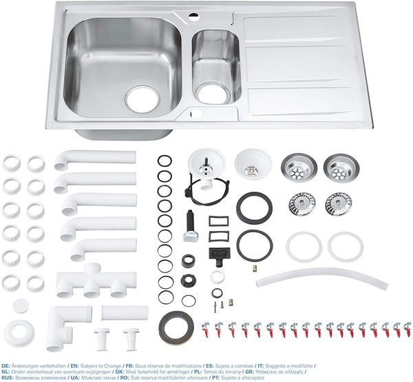 GROHE 31569SD0 | K400+ Sink 1.5 bowl | Stainless Steel