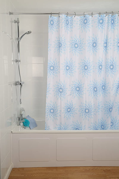 Croydex Water-Resistant Textile Shower Curtain