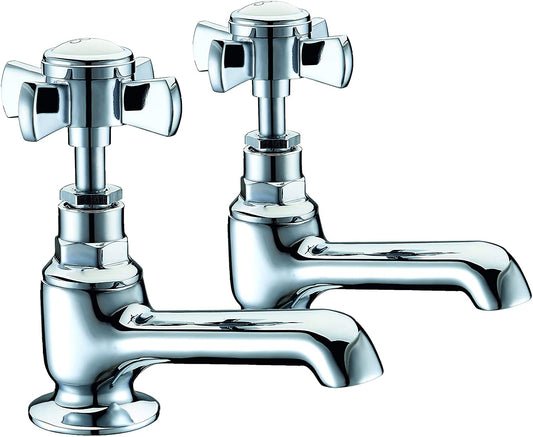 Trisen Wisley TT206 Pair of Bath Taps (Full Turn Operation)