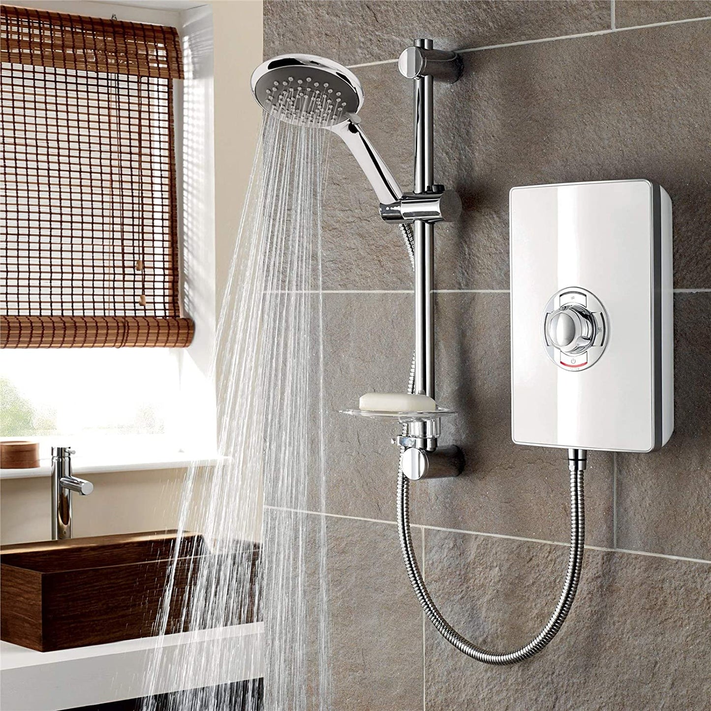 Triton Aspirante 9.5kw Electric Shower - Gloss White