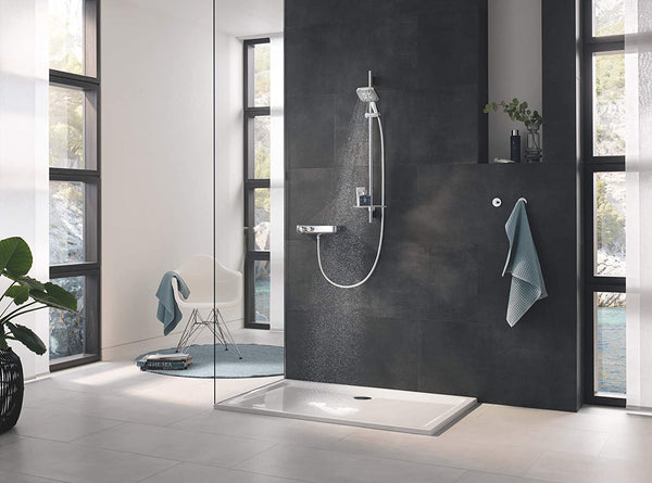 Grohe Rainshower 130 SmartActive Cube 26582000 Shower Head 3 Jet Types Chrome