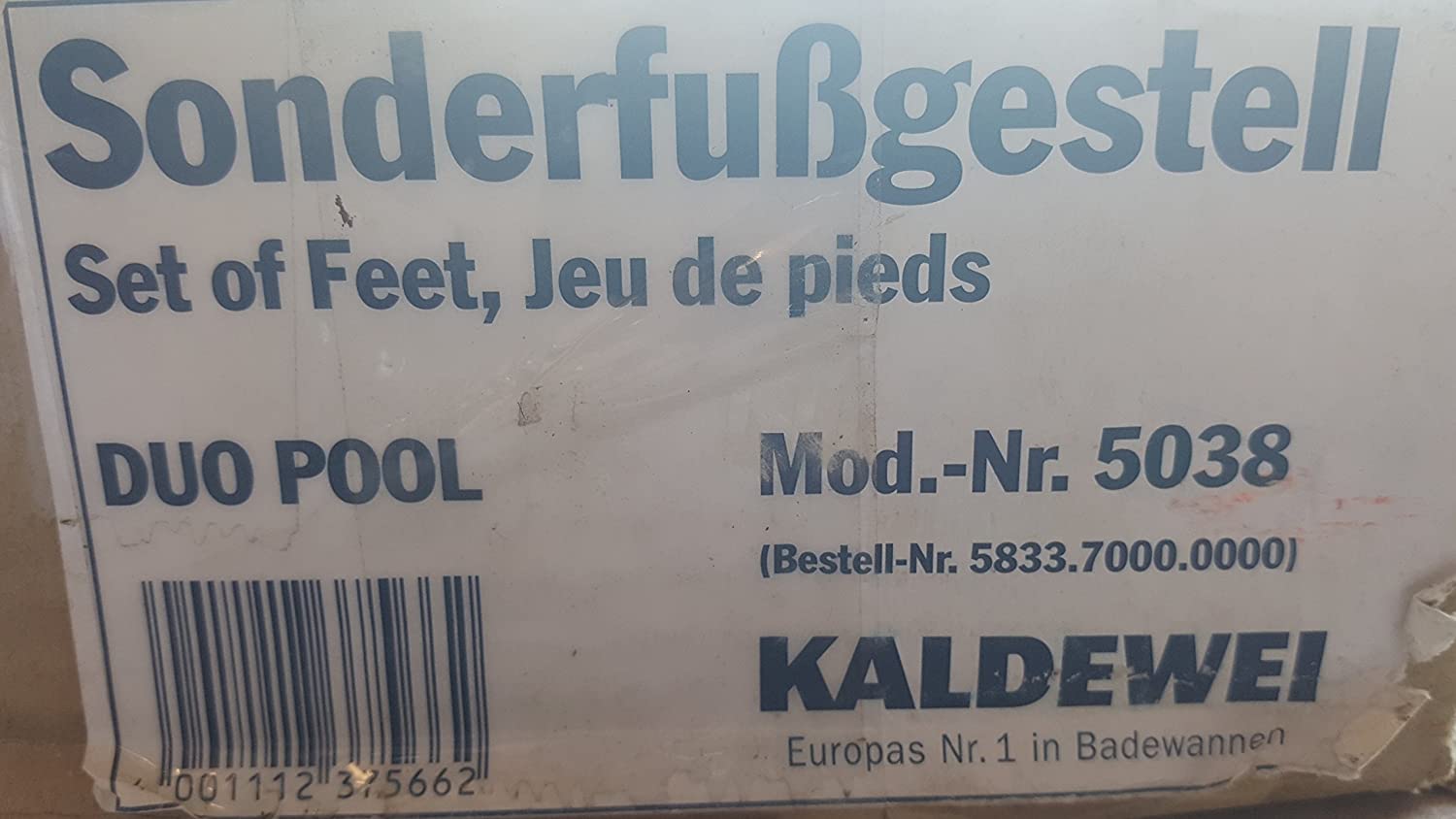 Kaldewei 5038 Leveling Feet
