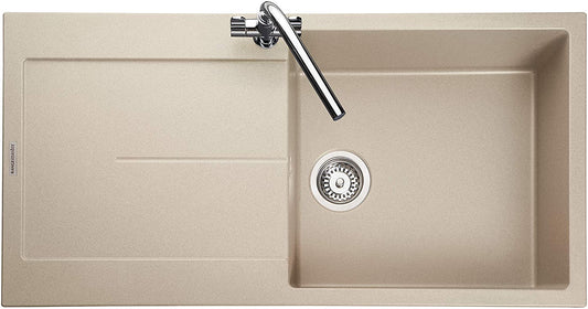 Rangemaster SCO1051SN/ Scoria IGNEOUS 1000500 1.0 Bowl Stone Kitchen Sink