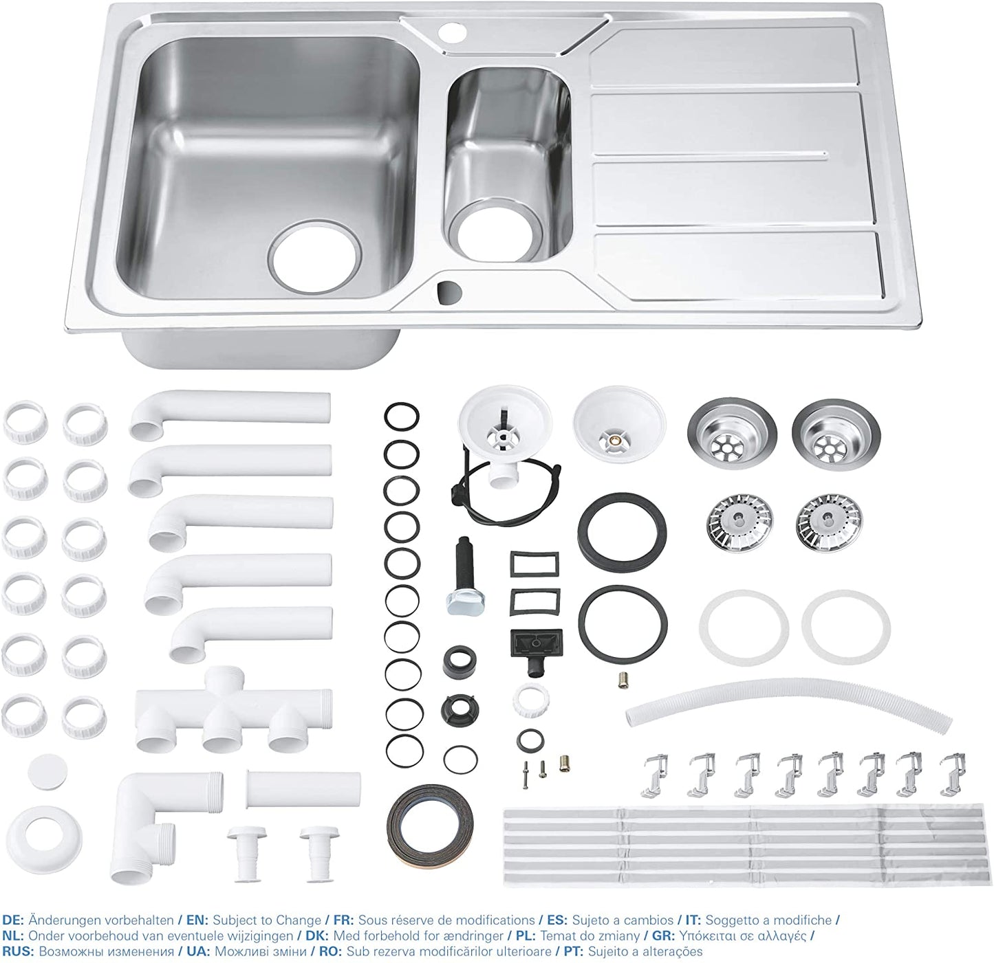 GROHE 31572SD0 | K500 Sink 1.5 bowl | Stainless Steel