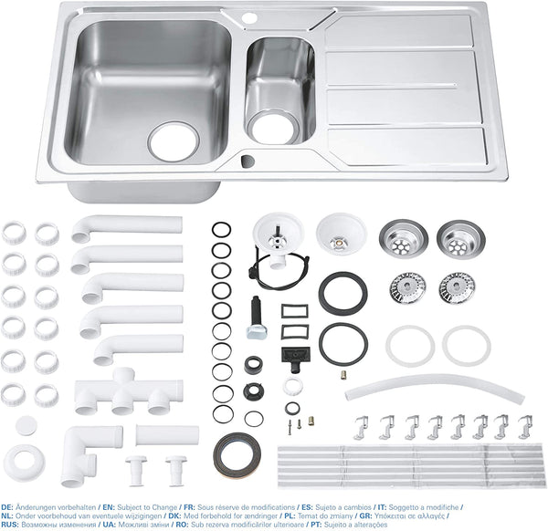 GROHE 31572SD0 | K500 Sink 1.5 bowl | Stainless Steel
