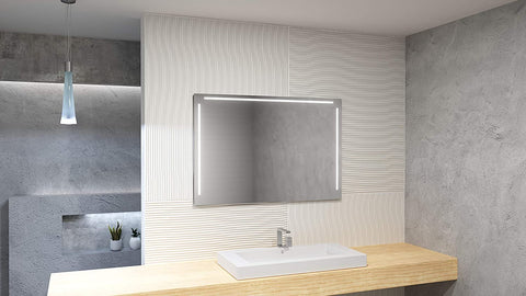 Speculo A1007 1000 x 800 mm Rectangular Illuminated Mirror, with Demister Pad.