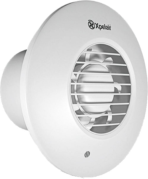 Xpelair DX100R 4-Inch Standard Round Bathroom Fan with Wall Kit