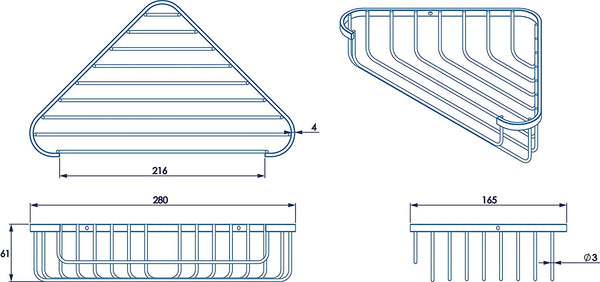Croydex Chrome Plated Rust Free Mild Steel