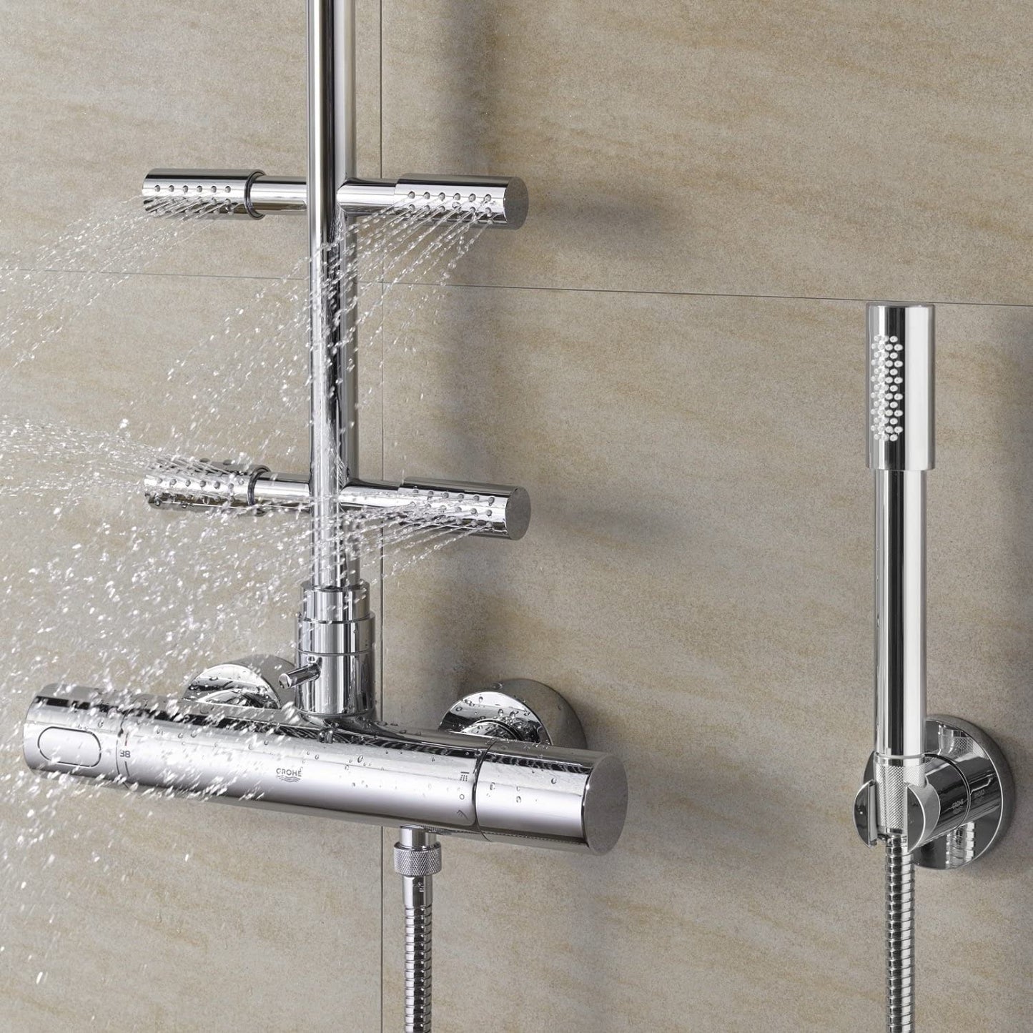GROHE Rainshower 400 Shower System with Thermostat