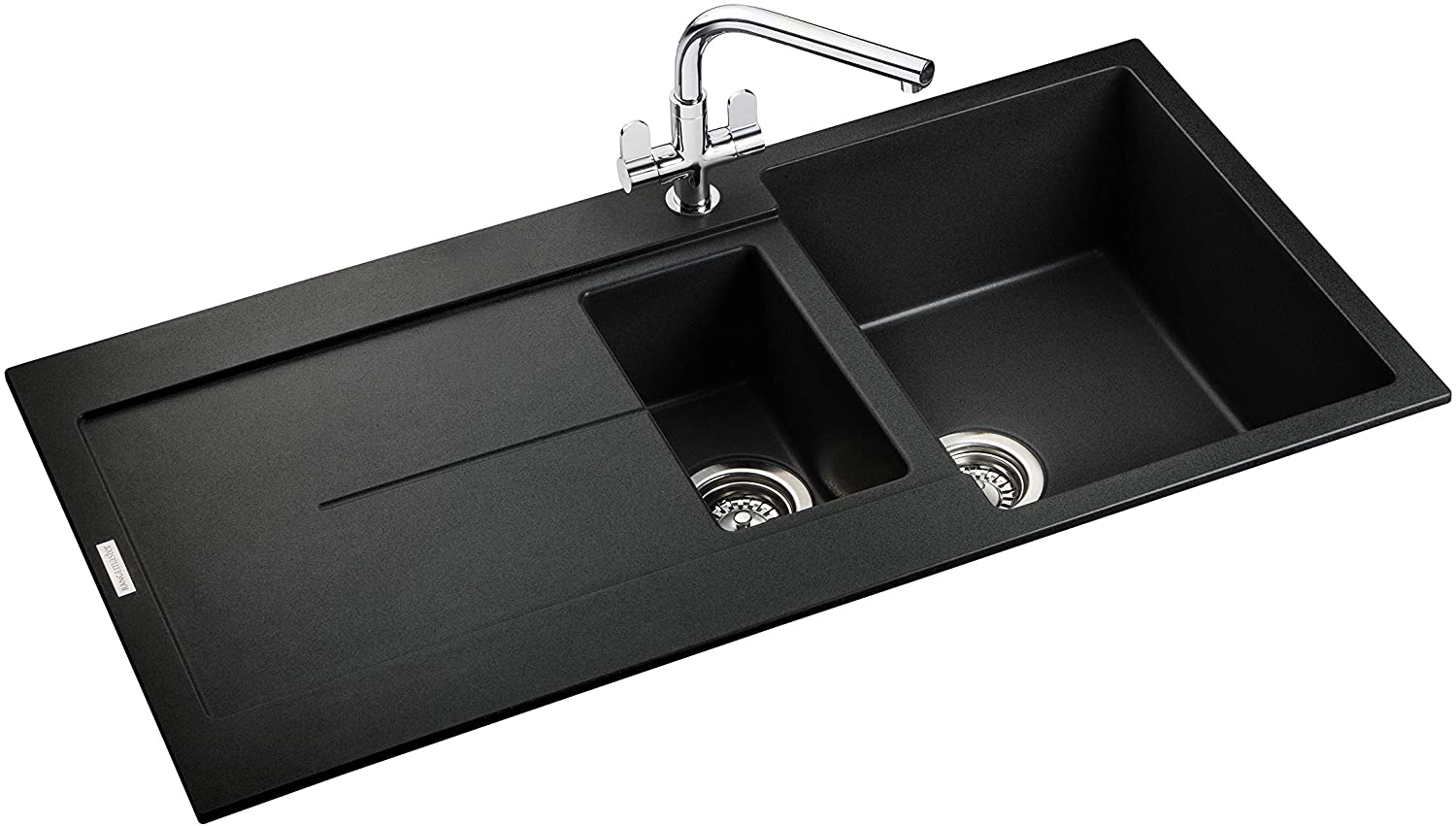 Rangemaster SCO1052AS/ Scoria IGNEOUS 1000500 1.5 Bowl ASH Kitchen Sink