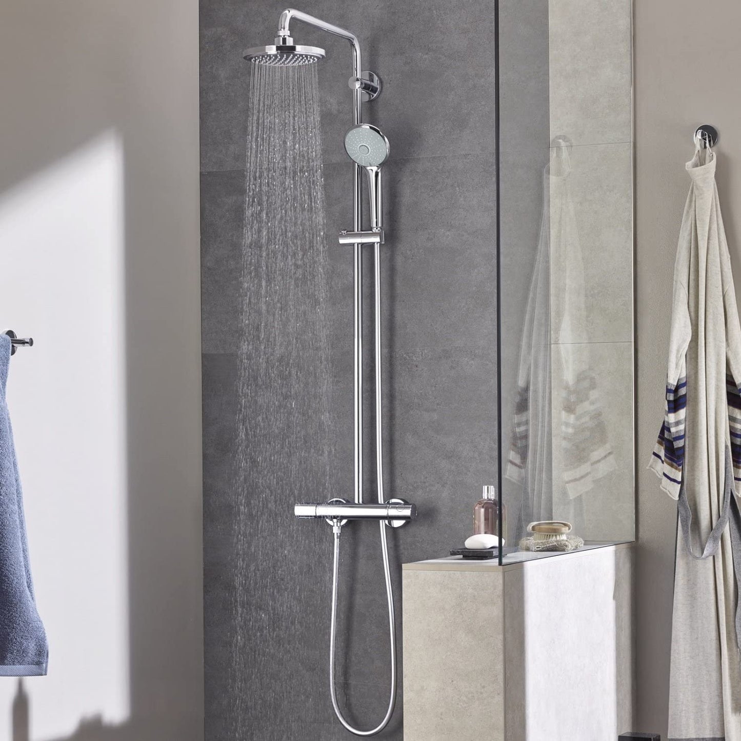 GROHE 27296001 Euphoria System 180 Shower System with Thermostat