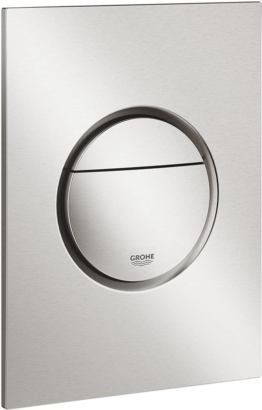 GROHE Nova Cosmopolitan S | Toilet Flush Plate | Small 130 x 172 mm | Super Steel | 37601DC0