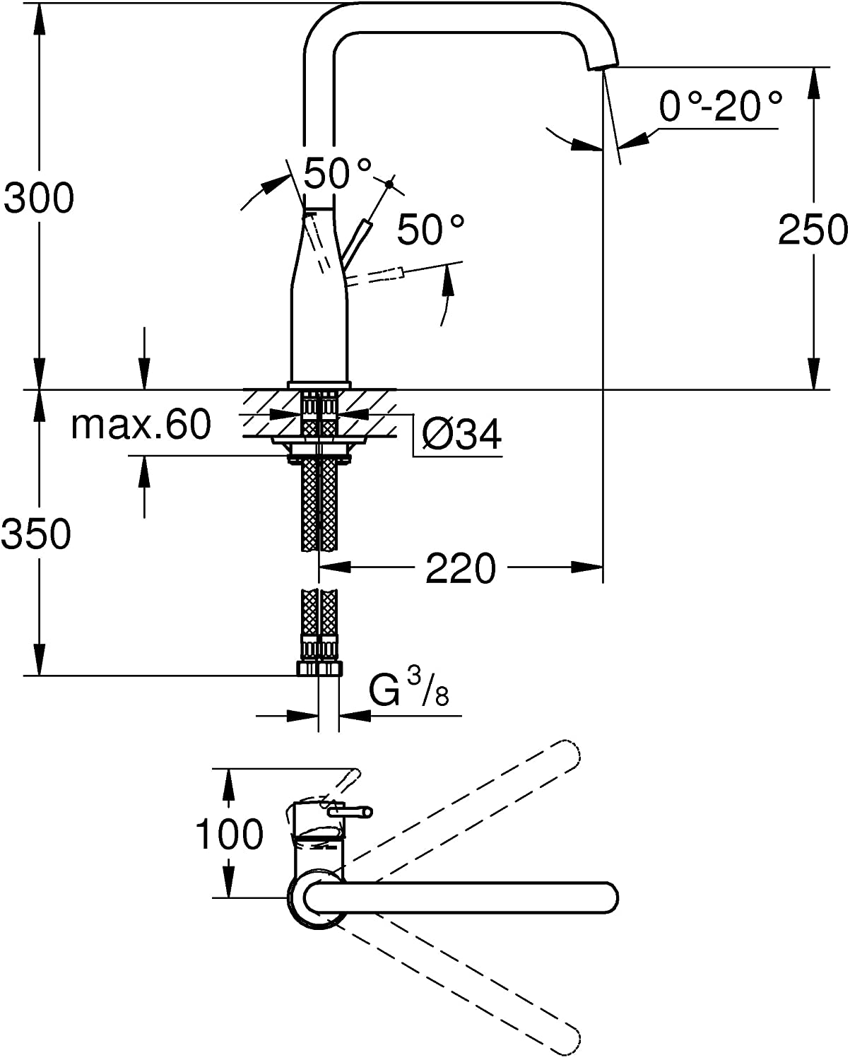 GROHE| Essence Single-Lever Kitchen Mixer