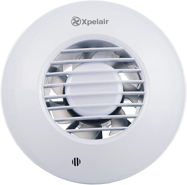 Xpelair DX100R 4-Inch Standard Round Bathroom Fan with Wall Kit
