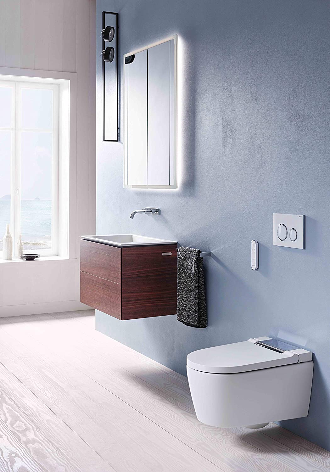 Geberit AquaClean Sela NEW Complete WC system wall-mounted WC, 146220, colour: white-alpine - 146.220.11.1