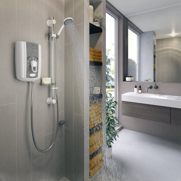 Triton Omnicare Design 8.5kw Electric Shower Thermostatic Grab Kit CINCDES08WGRB