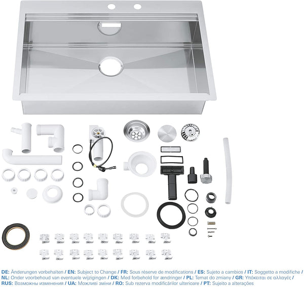 GROHE 31584SD0 | K800 Sink 1.0 bowl 79cm | Stainless Steel