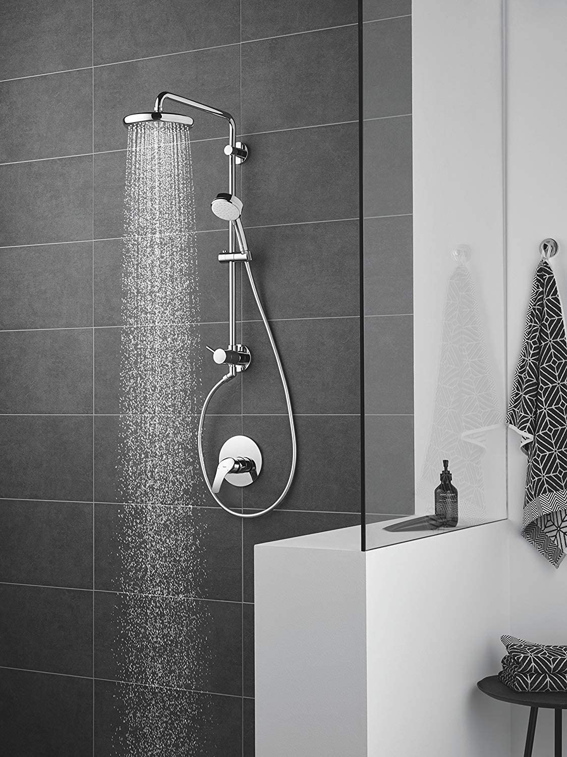 Grohe Tempesta 210åÊHead Shower Set, 26411000, 26410000