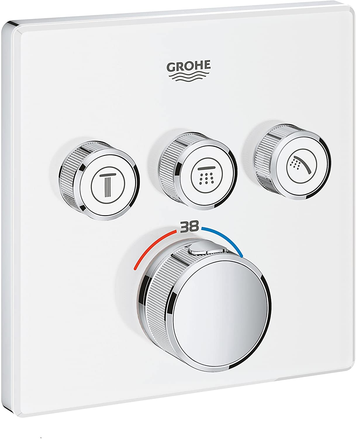 Grohe Grohtherm SmartControl thermostat with shut-off valve