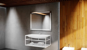 Speculo A1008 1000 x 800 mm Rectangular Illuminated Mirror, with Demister Pad.