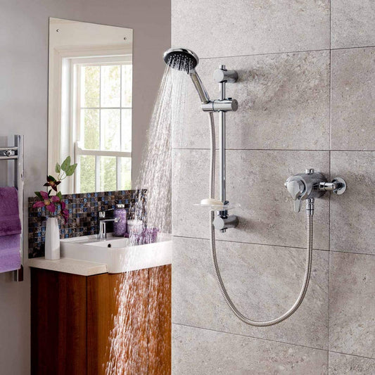 Triton Eden Mixer Shower Exposed or Concealed Chrome Lever Controls UNEDTHCM