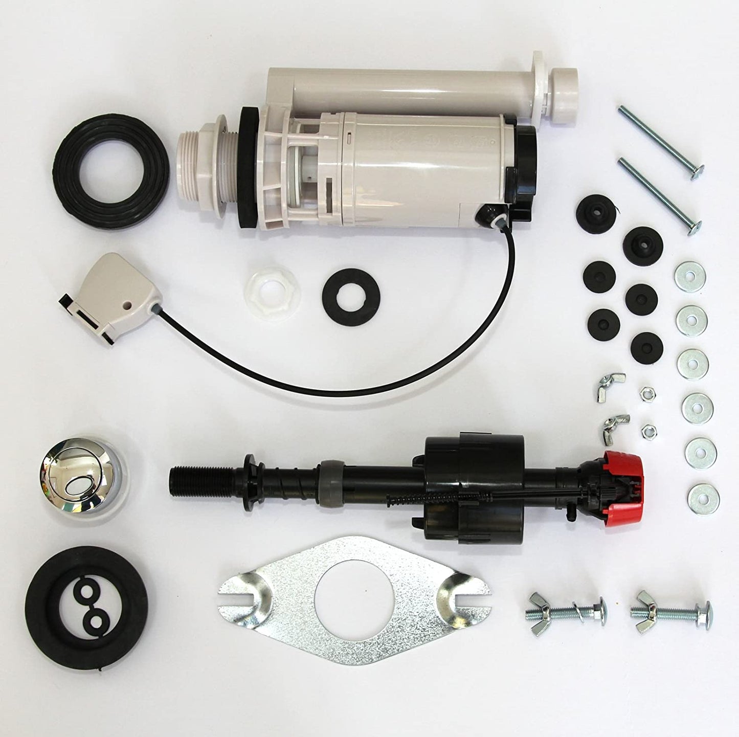 Fluidmaster PROCP001 Universal Cistern Repair Pack Toilet Flush Inlet Outlet Repair Kit DIY Toilet Upgrade for Water Saving Plus Quieter Operation