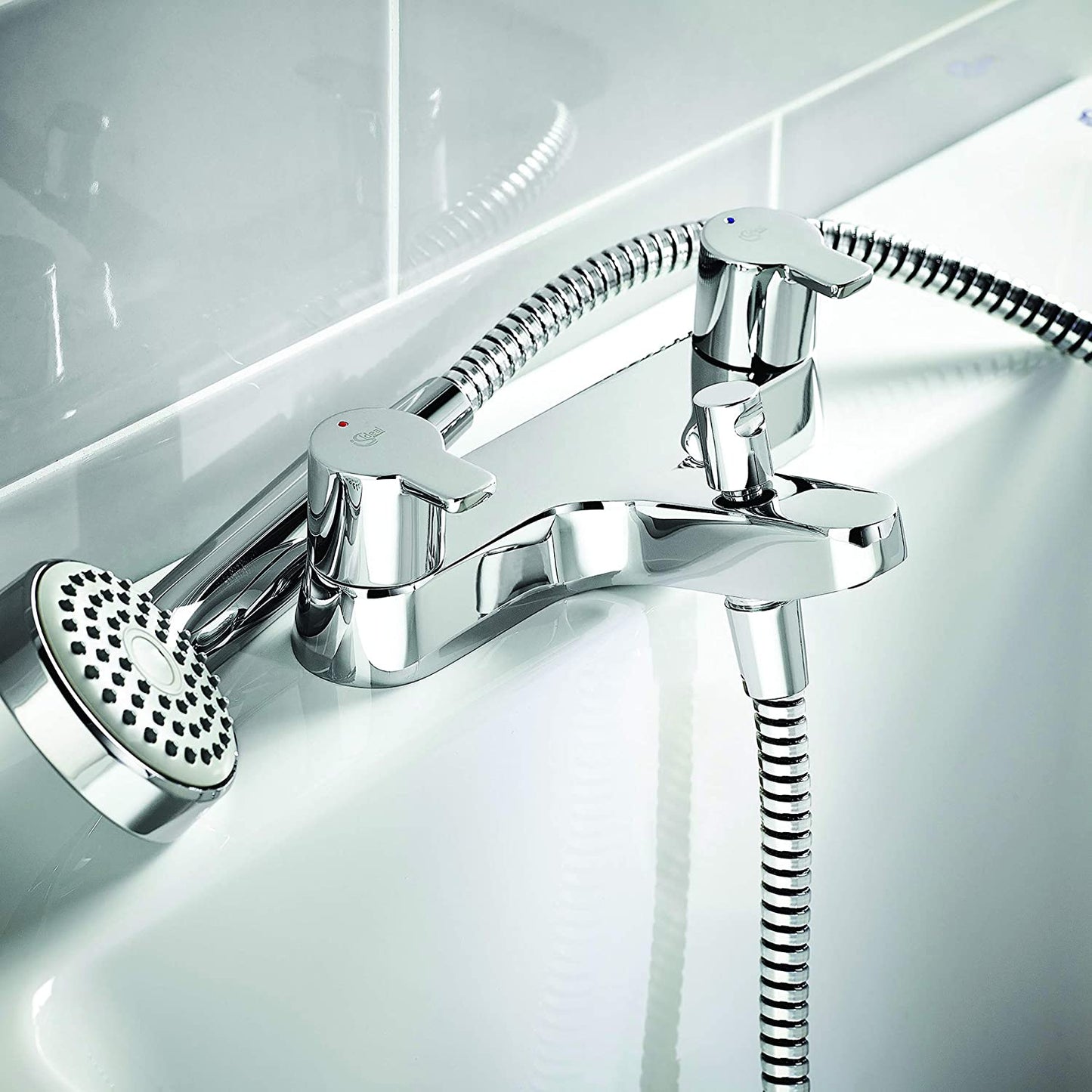 Ideal Standard B1152AA Calista Dual Control Two Hole Bath Shower Mixer, Chrome