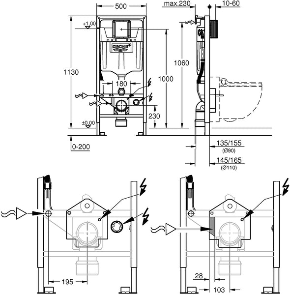 Grohe sensia Arena Shower Toilet