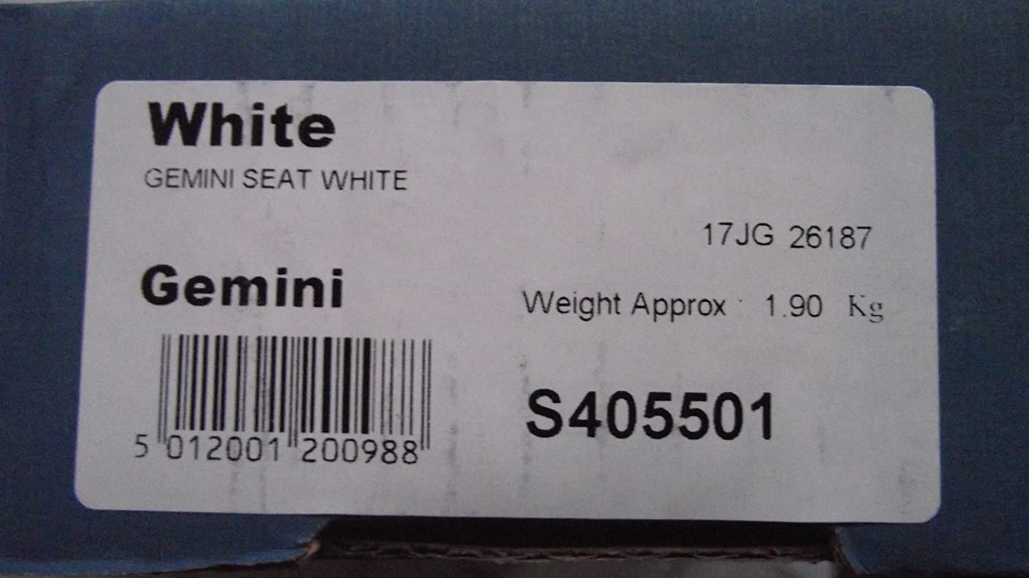 Armitage Shanks S405501 White Gemini Toilet Seat and Cover, Toilet