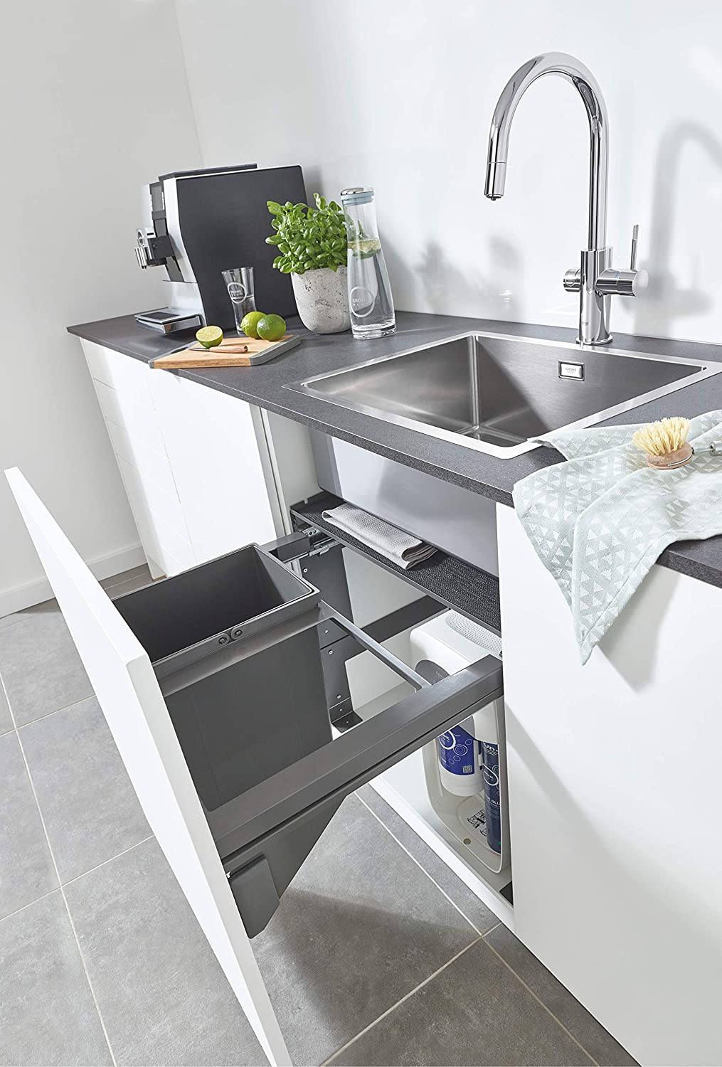 Grohe Blue Accessories Waste Separation System Grey