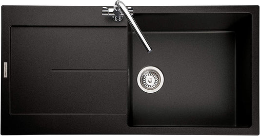 Rangemaster SCO1051AS/ Scoria IGNEOUS 1000500 1.0 Bowl ASH Kitchen Sink