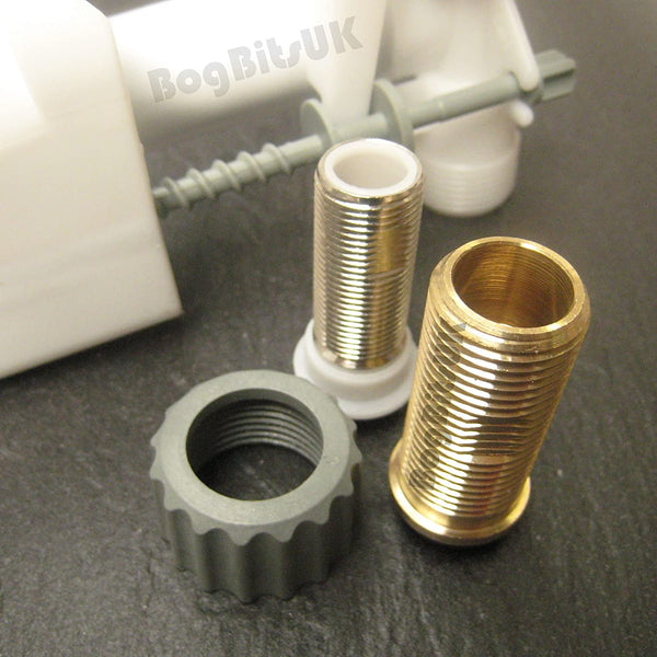 Siamp Monaco 95L 1/2" and 3/8" BSP Universal Side Inlet Cistern Fill Float Valve 30956510 Brass Thread
